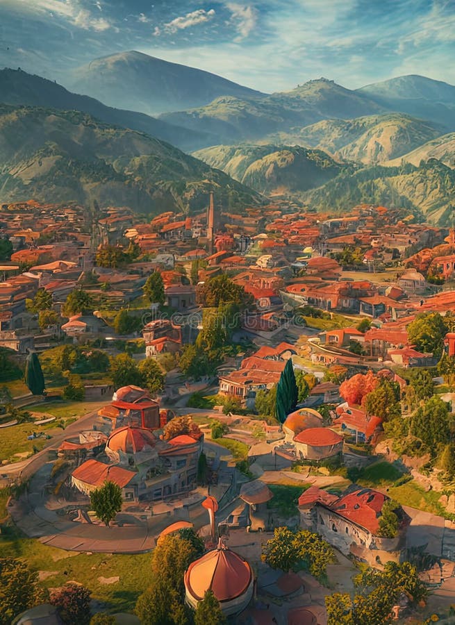 Centar zupa centar župa macedonia. generative Hilfe. Kunsthandwerk der ai generierten Darstellung Centar zupa centar župa macedonia.