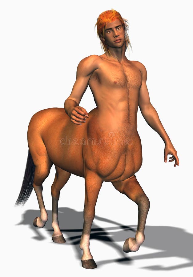 3D image of a handsome young centaur