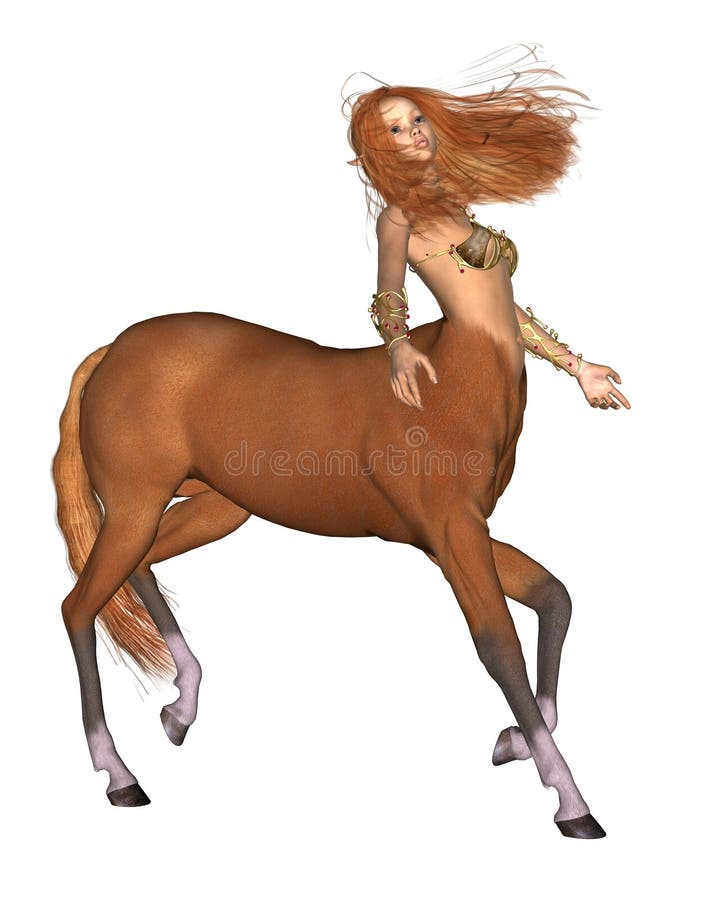 Digital render of a female centaur. Digital render of a female centaur.