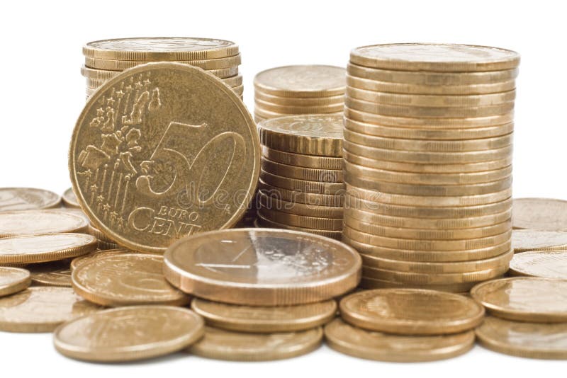 Centavos das colunas imagem de stock royalty free Centavos das colunas imagem de stock royalty free