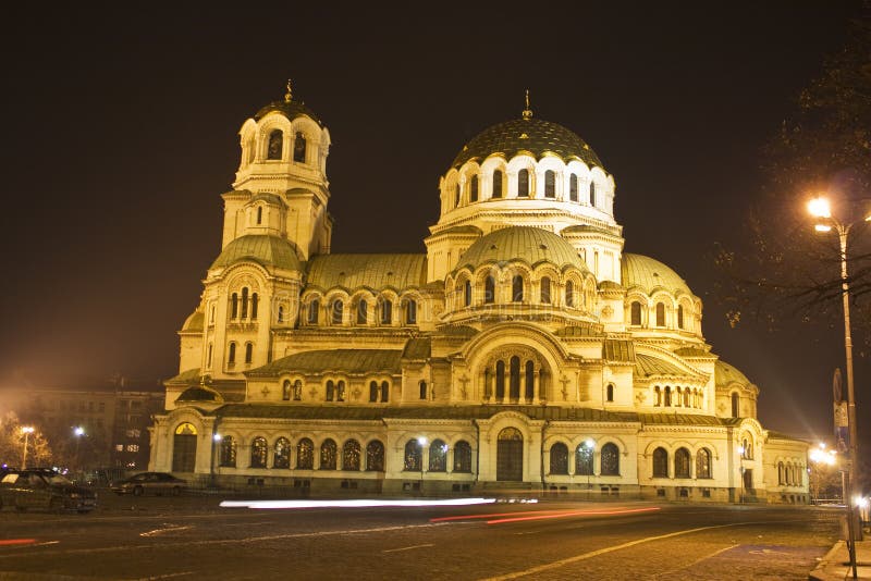 The center of Bulgaria - Sofia, by night