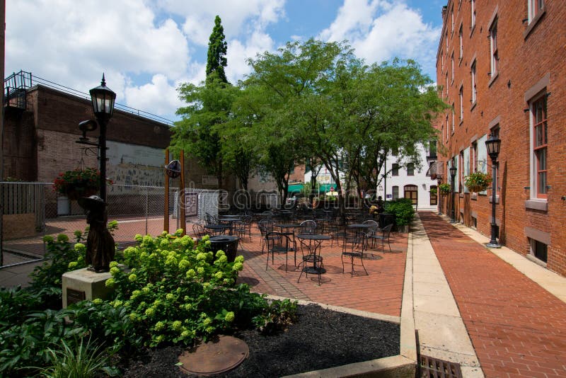 Center of Downtown York, Pennsylvanias Event Area Stock Image Image