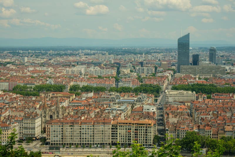 The center of Lyon France editorial stock photo. Image of city - 248277323