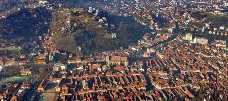 center stad gammala romania för brasov royaltyfria bilder center stad gammala romania för brasov royaltyfria bilder