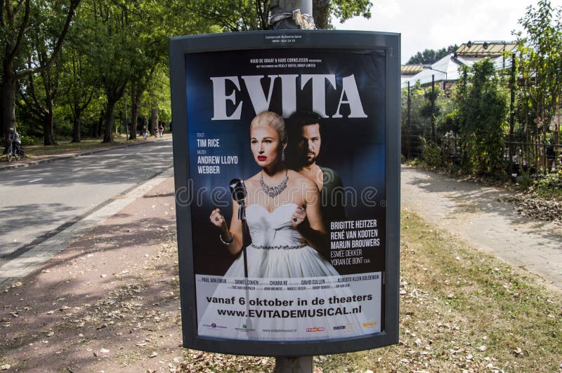 Centercom Billboard Evita At Amsterdam The Netherlands 2018. Centercom billboard stock images, royalty-free photos and pictures