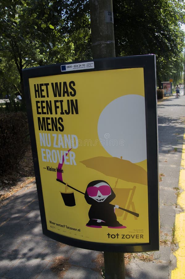 Centercom Billboard Tot Zo Ver Museum Exhibition At Amsterdam The Netherlands 2018. Centercom billboard stock images, royalty-free photos and pictures