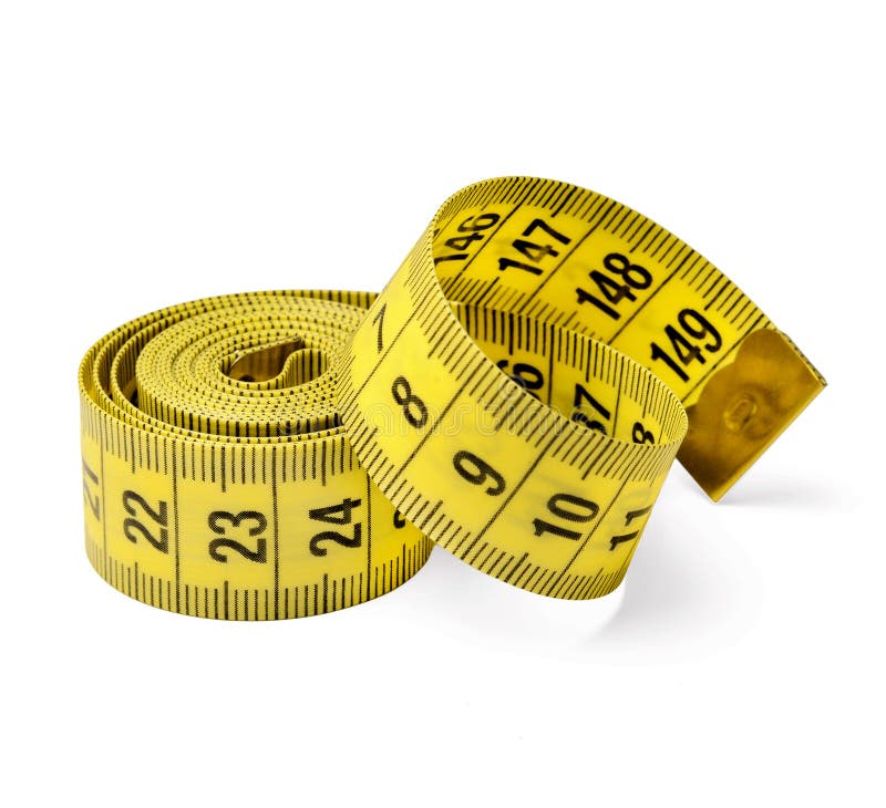 Centimeter Tailor Tape on White Isolated Background. Close-up Stock Image -  Image of meter, order: 140202707