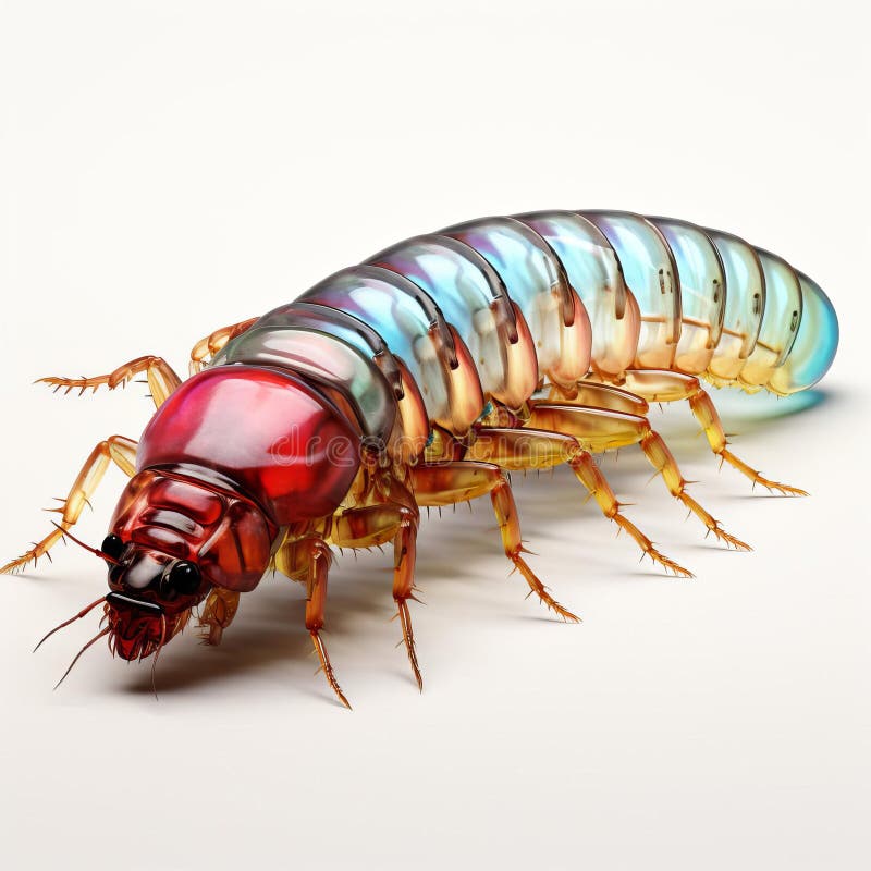 Highly Detailed Centipede Species on Transparent Background 3d Stock Highly Detailed Centipede Species on Transparent Background 3d Stock
