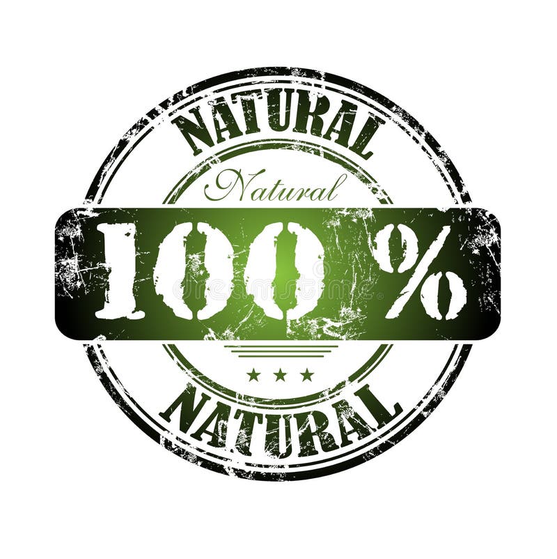 Cento per cento naturali illustrazione vettoriale Cento per cento naturali illustrazione vettoriale