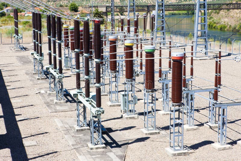 Central energética Hydroelectric imagem de stock Central energética Hydroelectric imagem de stock