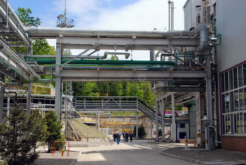 Central energética térmica imagem de stock