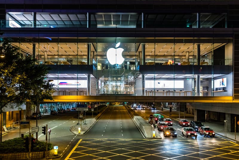 Central, Hong Kong September 28, 2017 Apple Store of IFC Mall of
