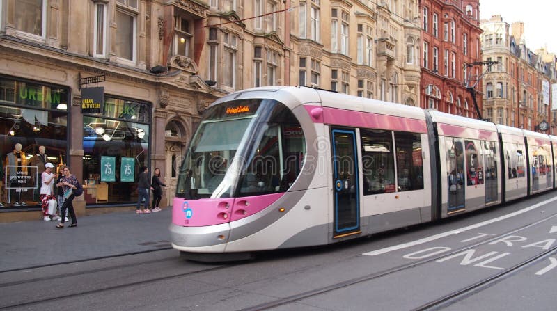 Central landsdeltunnelbana i Birmingham, England arkivfoto