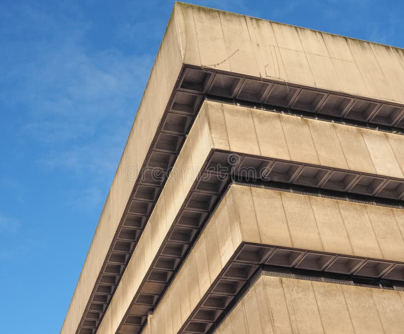 Central Library in Birmingham Stock Photo - Image of town, central