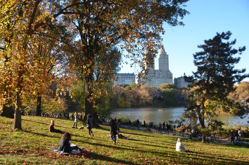 Central Park in autunno, NYC fotografia stock libera da diritti Central Park in autunno, NYC fotografia stock libera da diritti