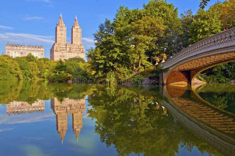 Central Park and Bow Bridge, New York