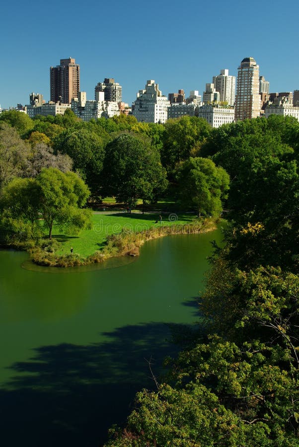 Central Park Lake stock image. Image of liberty, park 11546945