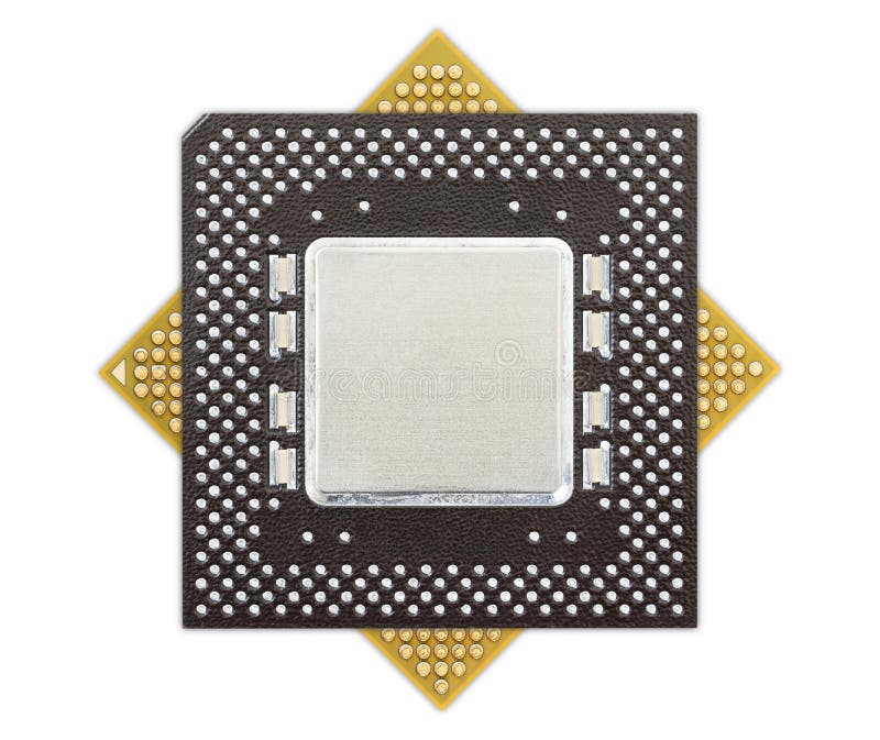 Central Processing Unit Or Computer Chip Stock Photo Image Of Science