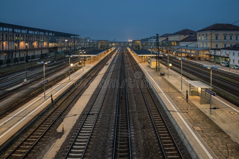 Central Railway Station in Regensburg, Bavaria, Germany Stock Image ...