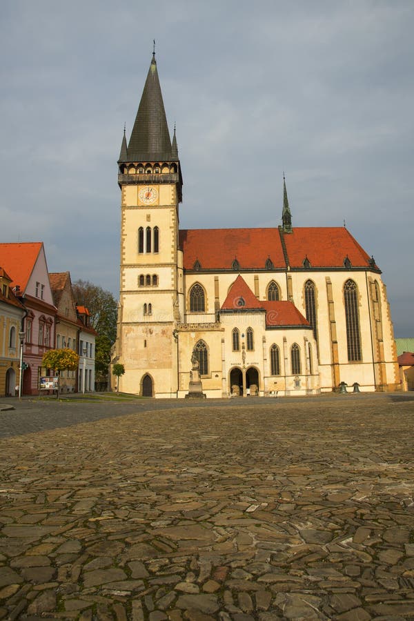 Centrální náměstí s kostelem sv. Egidia, Bardejov