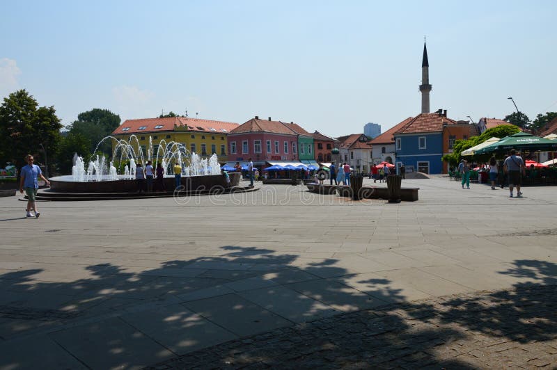 Central square of freedom in Tuzla