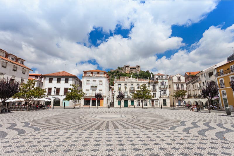 Central square, Leiria royalty free stock photography Central square, Leiria royalty free stock photography