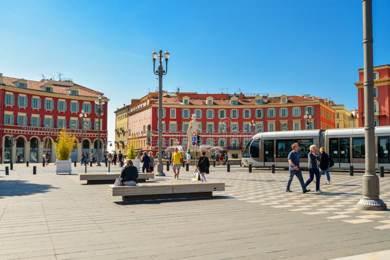 Central Square in Nice, France Editorial Image - Image of house, famous ...