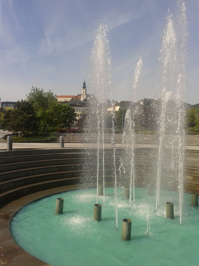 Central square of Nitra, Slovakia