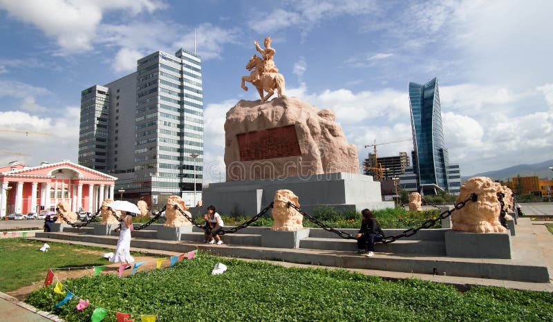 Central square of Ulaanbaatar
