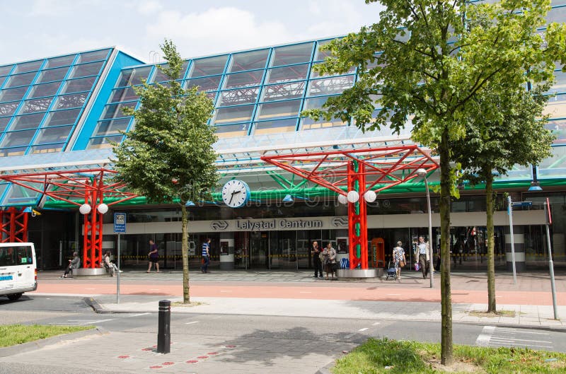 Central station of Lelystad, the Netherlands