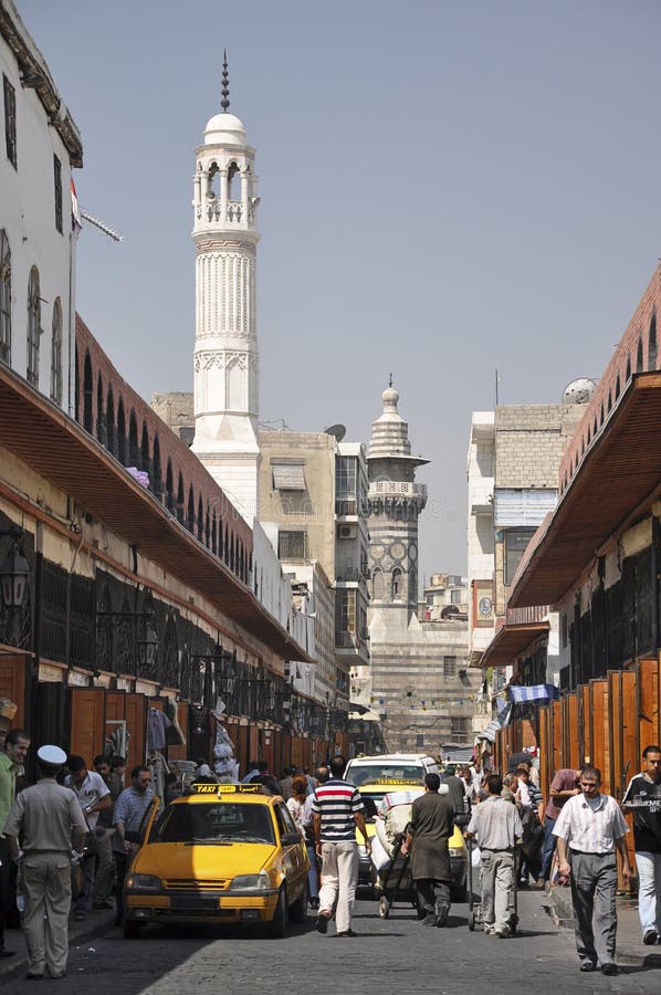 Central Street Of Damascus Befor War Editorial Photo Image 34989816