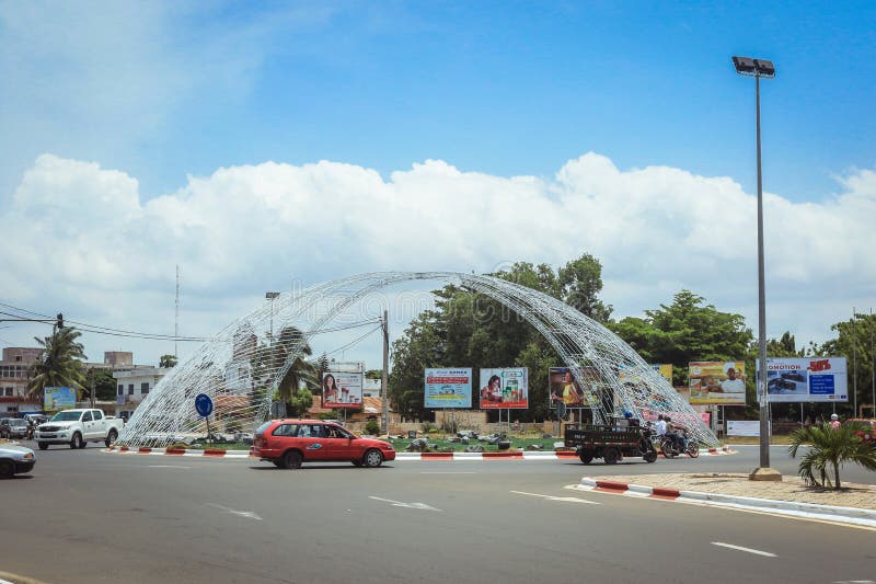 Central Streets of the West African Capital Lome Editorial Stock Image Central Streets of the West African Capital Lome Editorial Stock Image