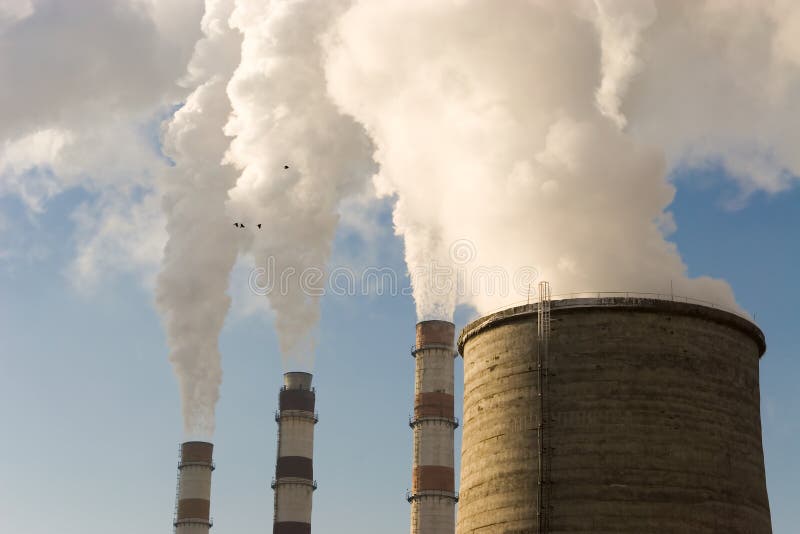 Centrale combinée de la chaleur photos libres de droits