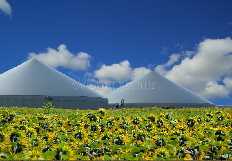 Centrale de biogaz images stock Centrale de biogaz images stock