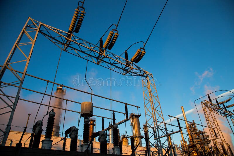 Centrale elettrica di energia fotografia stock libera da diritti Centrale elettrica di energia fotografia stock libera da diritti
