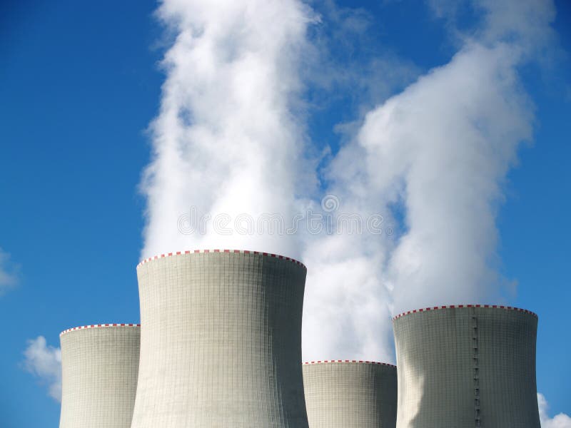 Beautiful cooling towers of nuclear power plant. Beautiful cooling towers of nuclear power plant