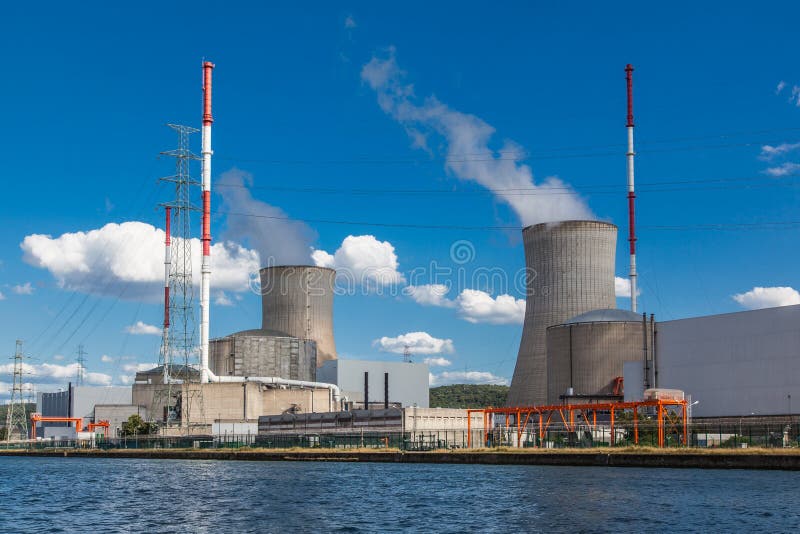 Tihange Nuclear Power Station at the Meuse River. Walloon province of LiÃ¨ge, Belgium. Tihange Nuclear Power Station at the Meuse River. Walloon province of LiÃ¨ge, Belgium.