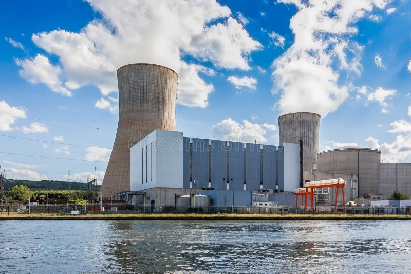 Tihange Nuclear Power Station at the Meuse River. Walloon province of LiÃ¨ge, Belgium. Tihange Nuclear Power Station at the Meuse River. Walloon province of LiÃ¨ge, Belgium.