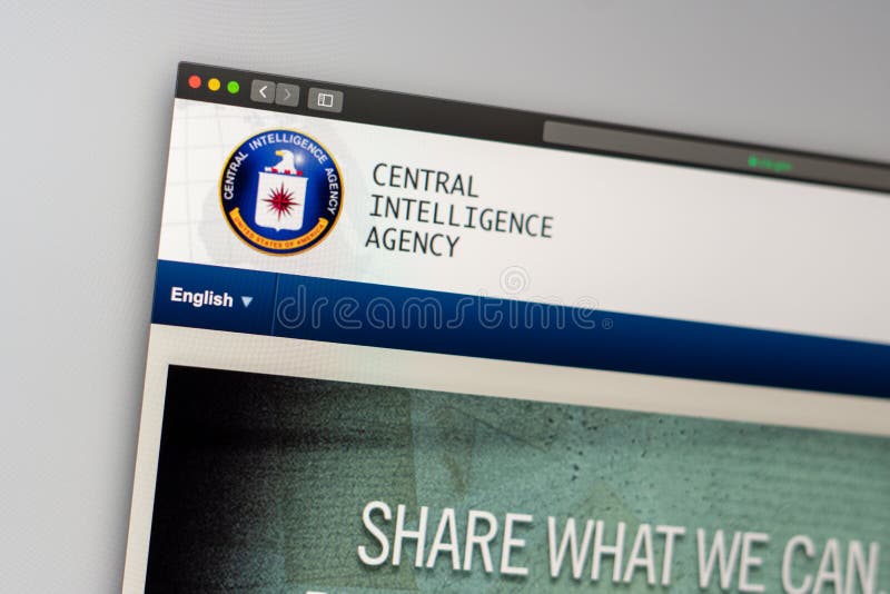 Centralnej Agencji Wywiadowczej strony internetowej homepage Zamyka w g?r? CIA logo