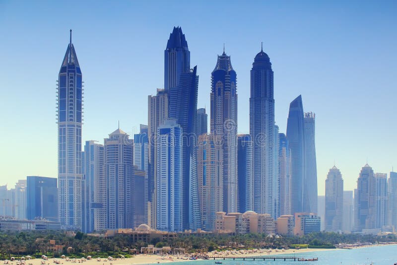 Centre de luxe d'affaires de Dubaï images libres de droits Centre de luxe d'affaires de Dubaï images libres de droits