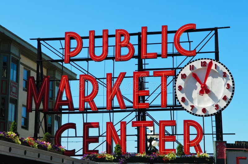 Centre de marché publique à Seattle Washington
