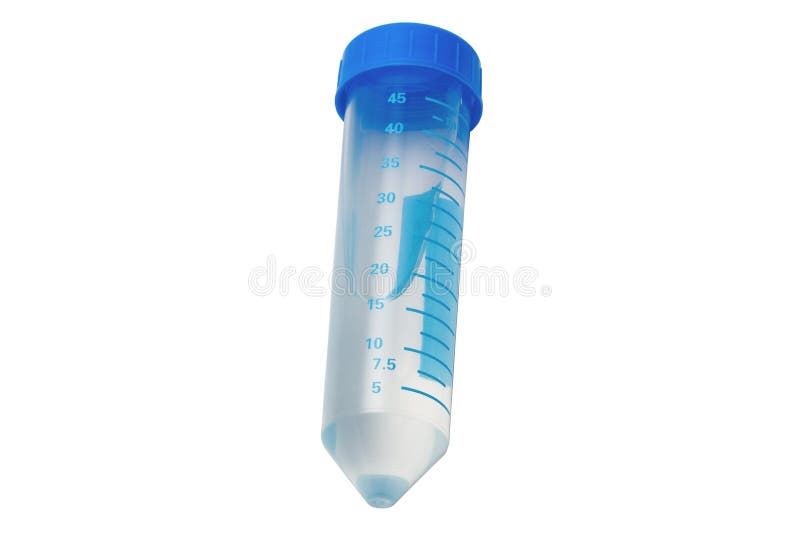 Centrifugation Tube Isolated on White Stock Photo Image of mililiter