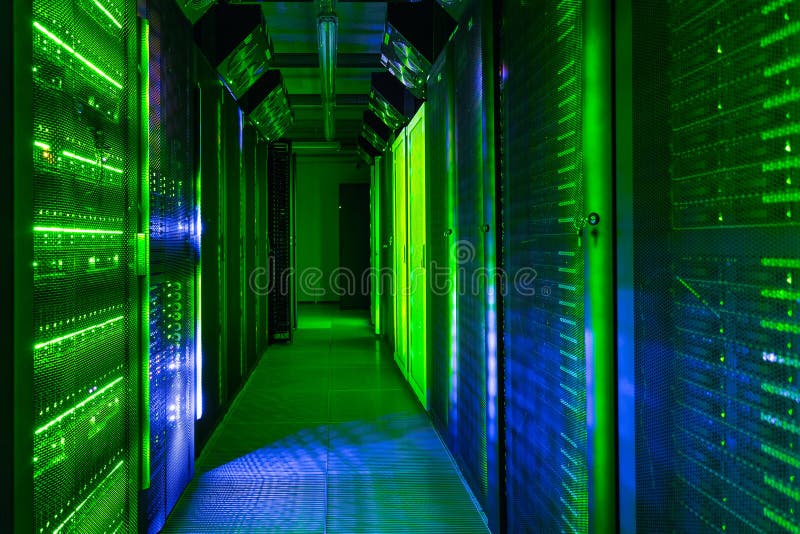 Centro dati, stanza del server tecnologia di telecomunicazione della rete e di Internet