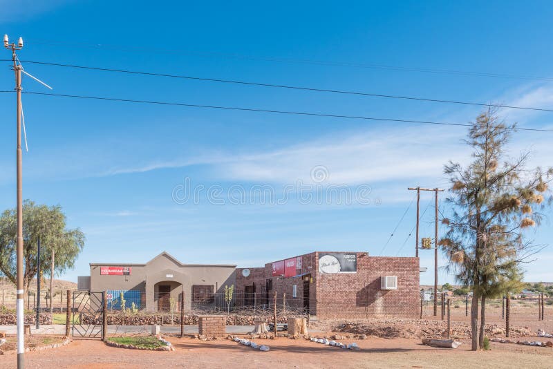 Centro comercial em Karos imagem de stock
