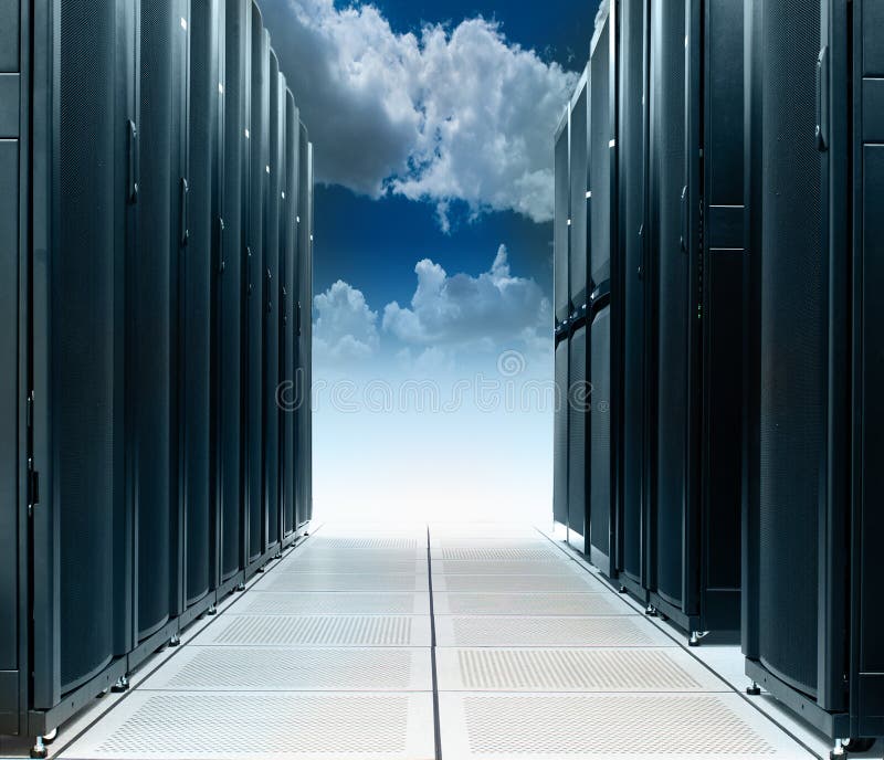Centro de datos en la nube imágenes de archivo libres de regalías Centro de datos en la nube imágenes de archivo libres de regalías