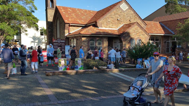 Centro de votaci?n del condado de Sutherland de la elecci?n del estado de 2019 NSW fotos de archivo libres de regalías Centro de votaci?n del condado de Sutherland de la elecci?n del estado de 2019 NSW fotos de archivo libres de regalías