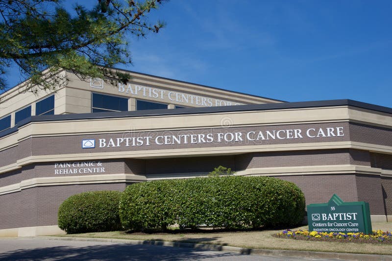 Centro del cáncer en Baptist Memorial, Memphis Tennessee fotos de archivo Centro del cáncer en Baptist Memorial, Memphis Tennessee fotos de archivo