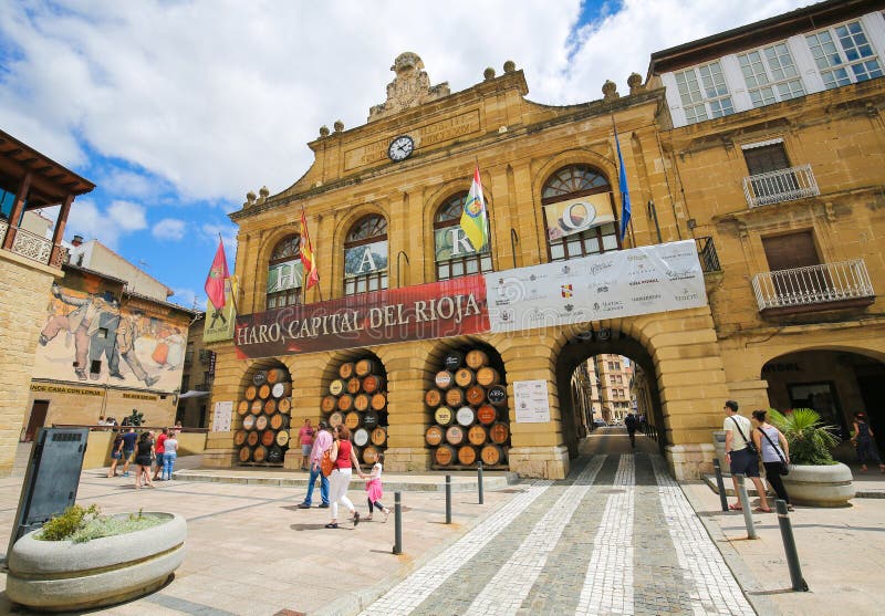 Centro del Haro en La Rioja, España imágenes de archivo libres de regalías Centro del Haro en La Rioja, España imágenes de archivo libres de regalías
