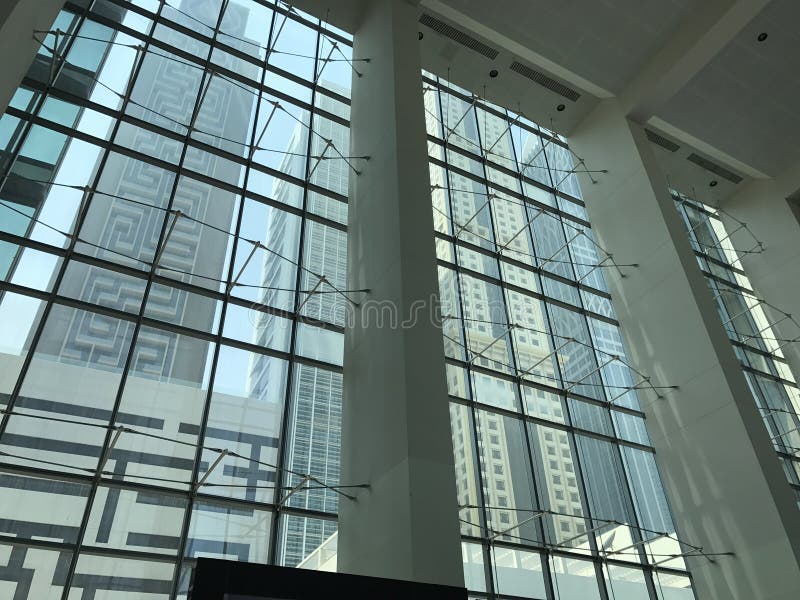 Centro financeiro internacional de Dubai fotos de stock royalty free Centro financeiro internacional de Dubai fotos de stock royalty free