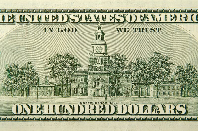 Cents dos de billet d'un dollar image stock Cents dos de billet d'un dollar image stock